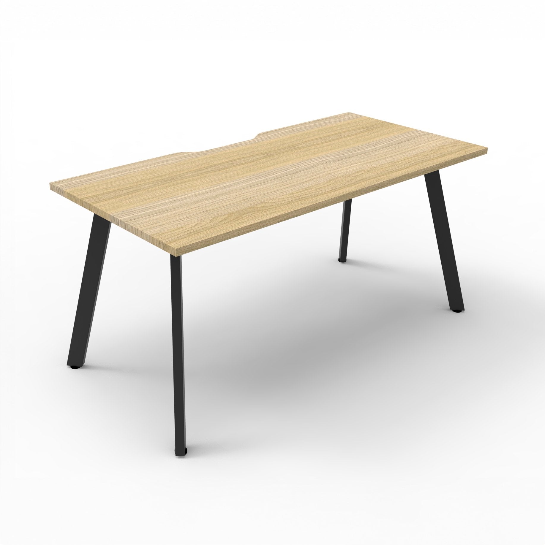 Eternity Single Sided Workstation in Oak/Black