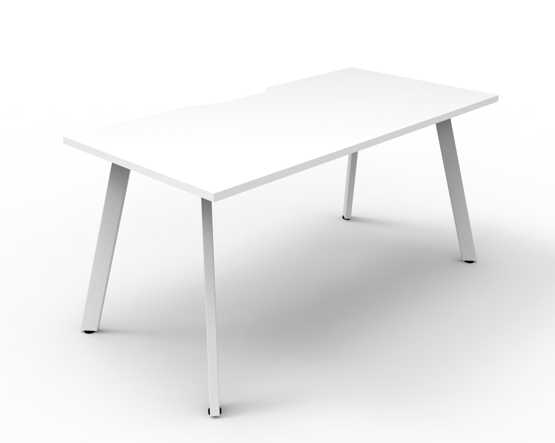 Eternity Single Sided Workstation in White